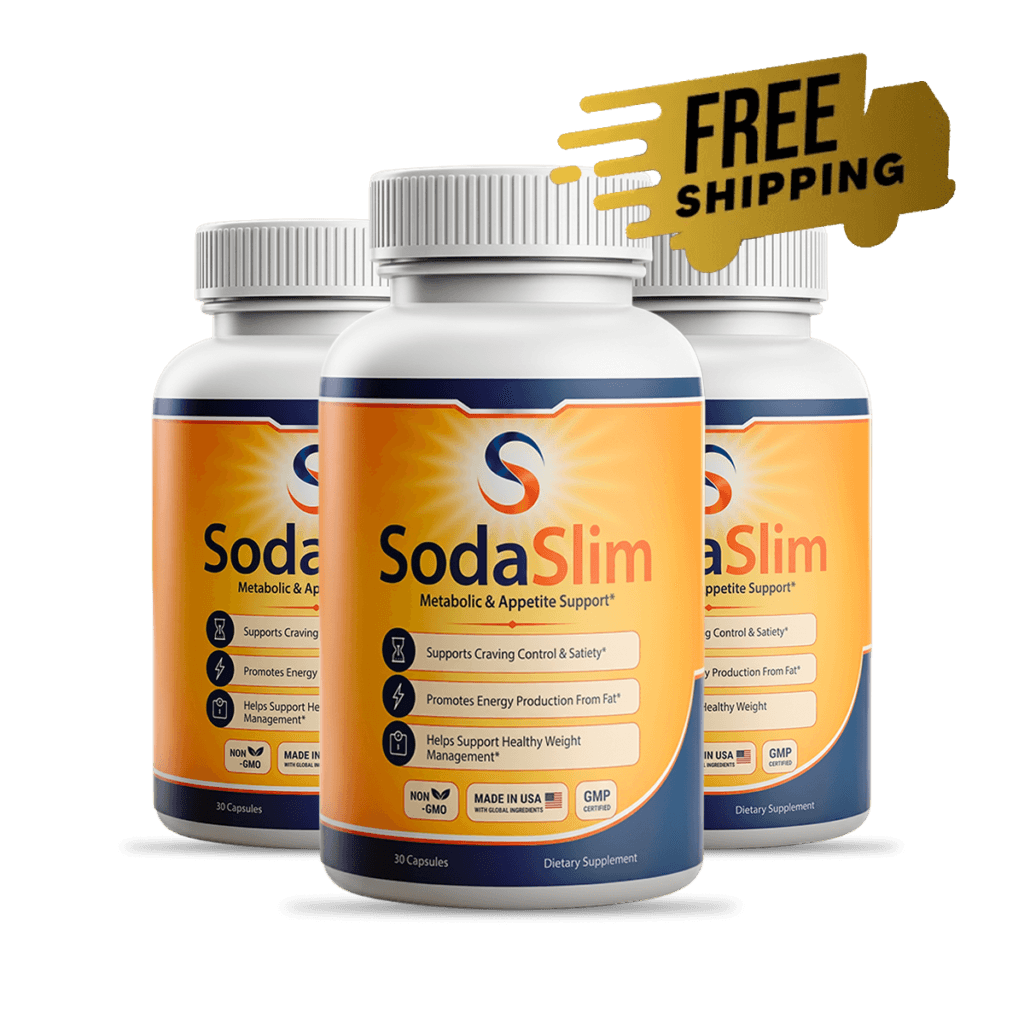 Soda Slim 3 Bottles — 90 Day Supply, Free Shipping