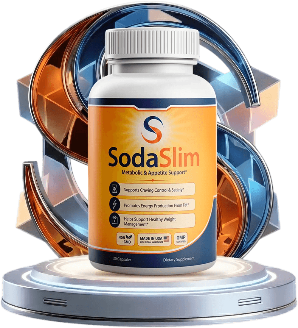 Soda Slim Metabolic & Appetite Support dietary supplement bottle — 30 capsules, Made in USA